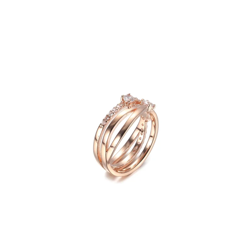 (imagine pentru) Inelul PANDORA Sparkling Triple Band - 189400C01 - Vizualizare 6