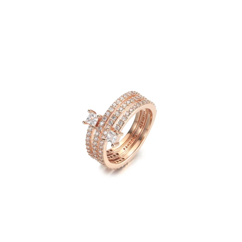 (imagine pentru) Inelul PANDORA Triple Spiral - 180051C01 - Vizualizare 2