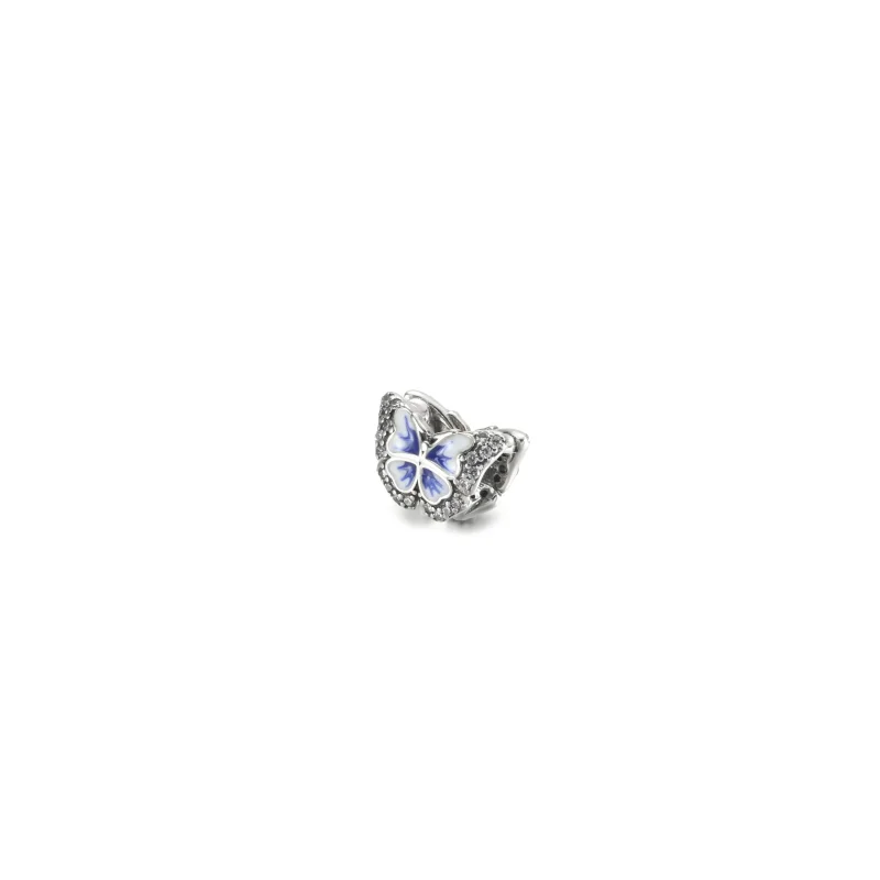 (imagine pentru) PANDORA Blue Butterfly Sparkling Charm - 790761C01 - Vizualizare 2