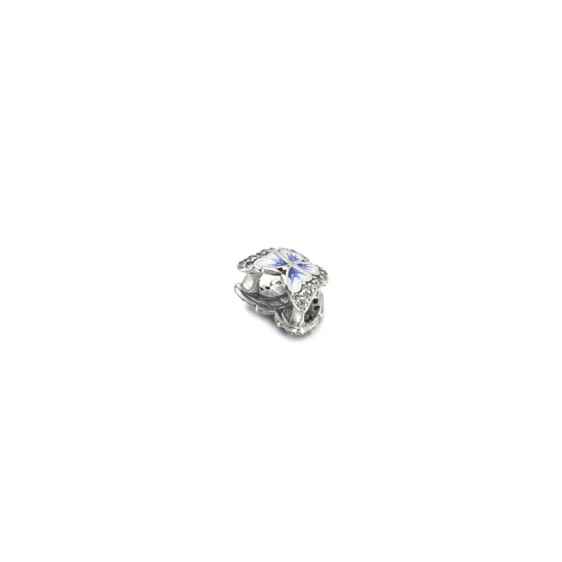 (imagine pentru) PANDORA Blue Butterfly Sparkling Charm - 790761C01 - Vizualizare 3