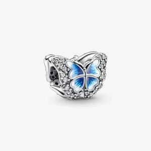 (imagine pentru) PANDORA Blue Butterfly Sparkling Charm - 790761C01