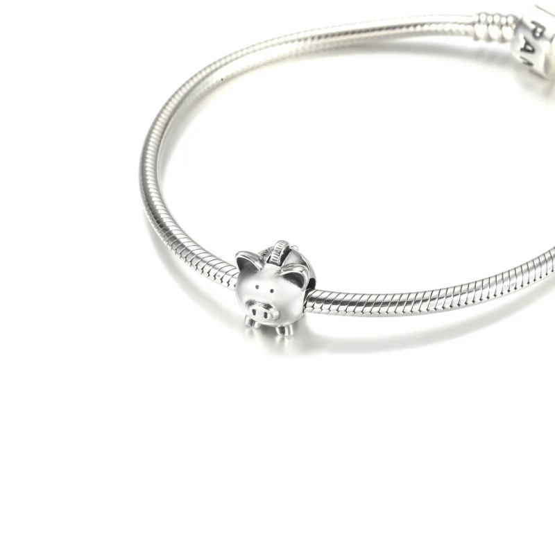 (imagine pentru) Pandora - Breloc adorabil Puşculiţă - 799549C00 - Vizualizare 5
