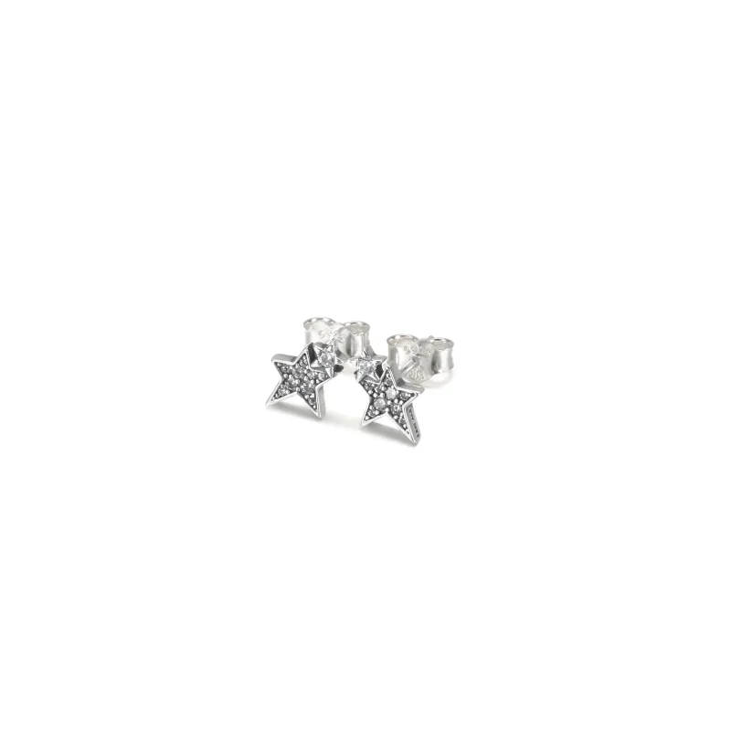 (imagine pentru) PANDORA Cercei asimetrici cu stele strălucitoare - 290012C01 - Vizualizare 2