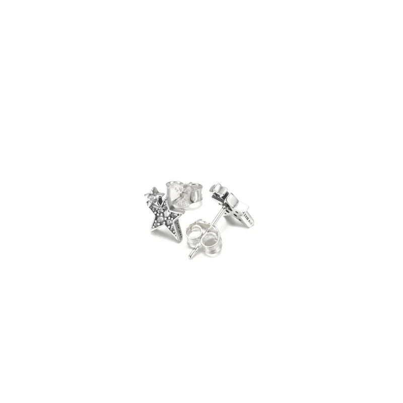 (imagine pentru) PANDORA Cercei asimetrici cu stele strălucitoare - 290012C01 - Vizualizare 4