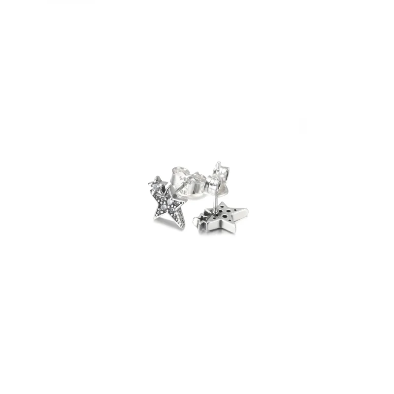 (imagine pentru) PANDORA Cercei asimetrici cu stele strălucitoare - 290012C01 - Vizualizare 5
