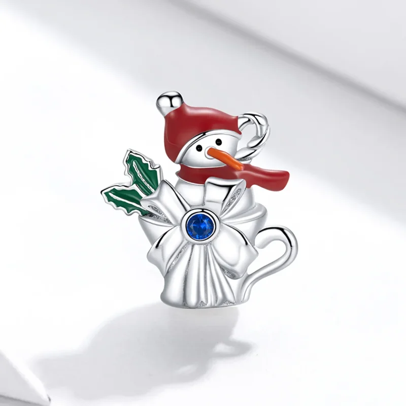 (imagine pentru) Pandora Charm din argint în stilul om de zăpadă - BSC373 - Vizualizare 2