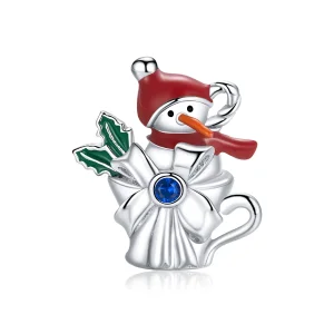 (imagine pentru) Pandora Charm din argint în stilul om de zăpadă - BSC373