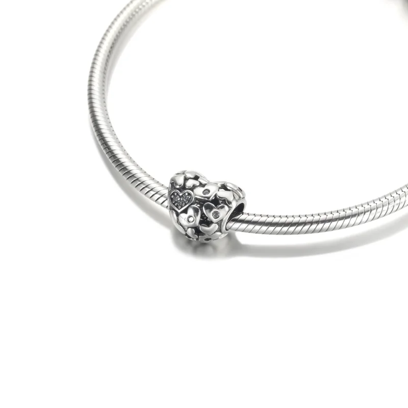 (imagine pentru) PANDORA Charm inimă deschisă strălucitoare - 791061C01 - Vizualizare 5