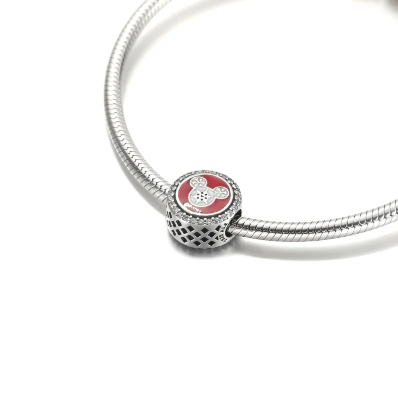 (imagine pentru) Pandora Charm Mickey Happy Holly Days 2021 - P-D-3598 - Vizualizare 5