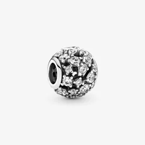 (imagine pentru) PANDORA Charm Rotund Strălucitor cu Deschizături - 799225C01