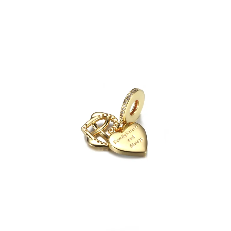 (imagine pentru) PANDORA charm strălucitor cu pandantiv în formă de inimă infinită - 759516C01 - Vizualizare 4