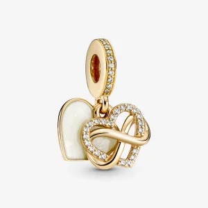 PANDORA charm strălucitor cu pandantiv în formă de inimă infinită - 759516C01 (imagine pentru) PANDORA charm strălucitor cu pandantiv în formă de inimă infinită - 759516C01