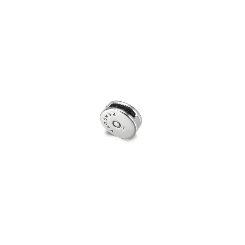 (imagine pentru) PANDORA Clip Charm Roz Pavé - 799362C01 - Vizualizare 3