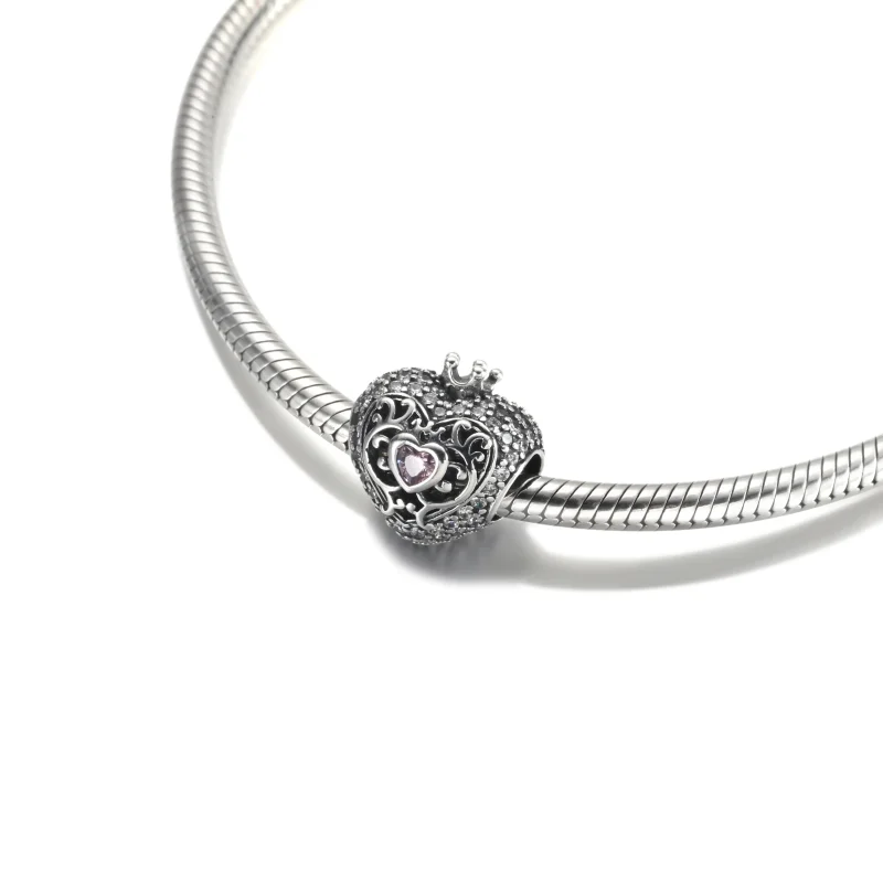 (imagine pentru) PANDORA Căluță Regală & Cârlig Inimă - 790763C01 - Vizualizare 5