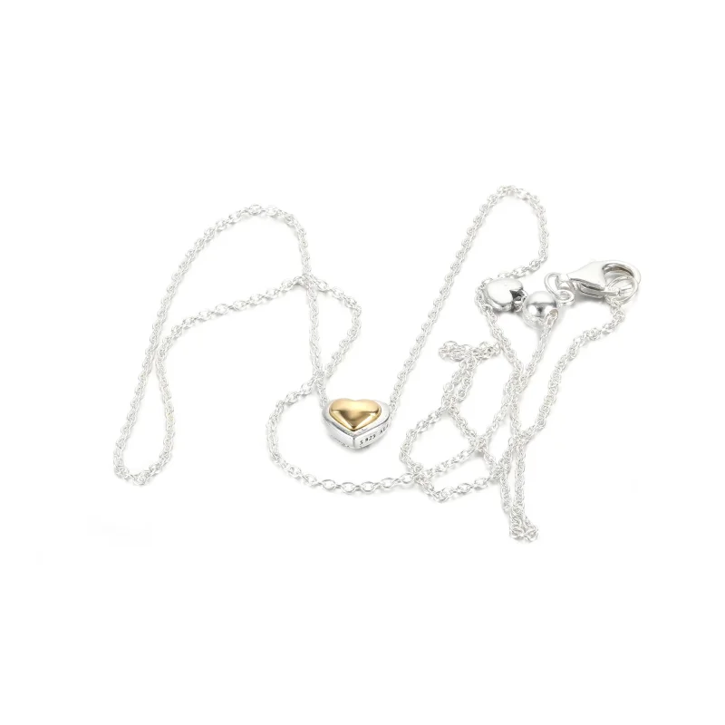 (imagine pentru) Pandora Colier cu inimă aurie în formă de cupolă - 399399C00 - Vizualizare 5