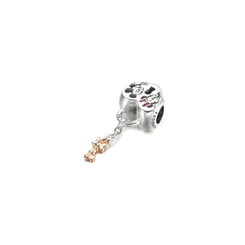 (imagine pentru) PANDORA Disney Broșă cu lacăt Mickey Mouse și Minnie Mouse - 780109C01 - Vizualizare 2