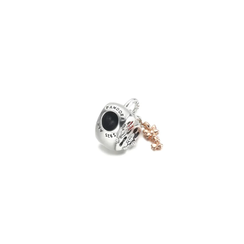 (imagine pentru) PANDORA Disney Broșă cu lacăt Mickey Mouse și Minnie Mouse - 780109C01 - Vizualizare 4
