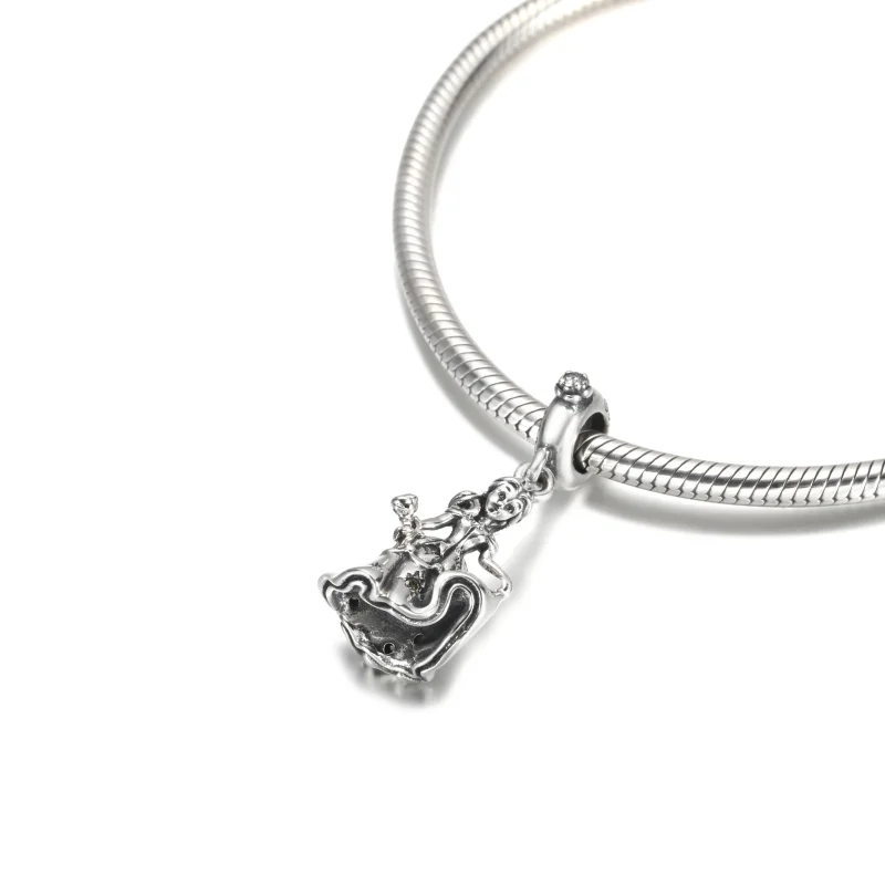 (imagine pentru) PANDORA Disney Frumusețea și Bestia Belle Dansatoare Breloc - 790014C01 - Vizualizare 6