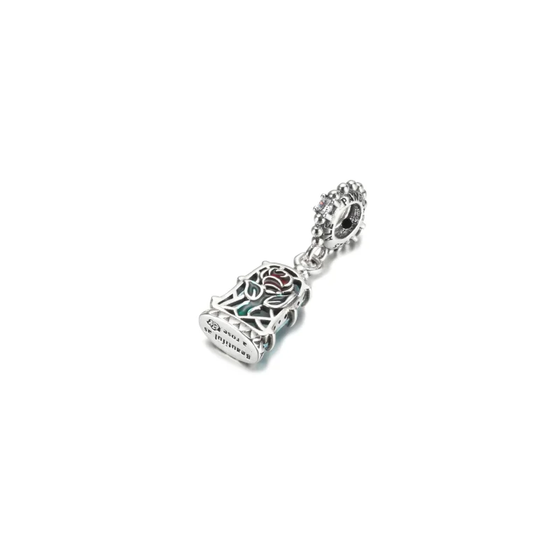 (imagine pentru) PANDORA Disney Frumusețea și Bestia Floarea Fermecată Pandantiv Pandant - 790024 - Vizualizare 7