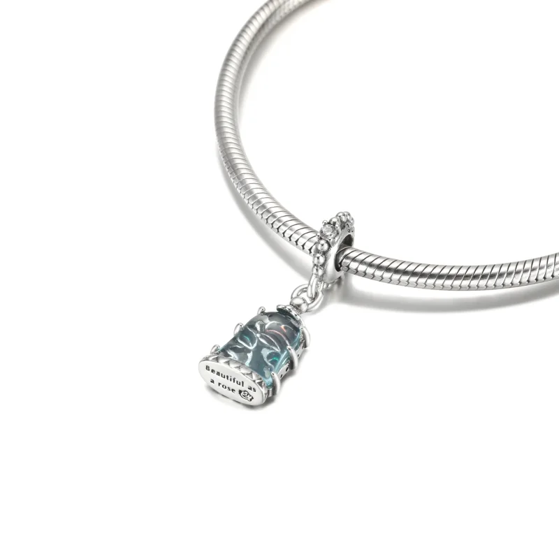 (imagine pentru) PANDORA Disney Frumusețea și Bestia Floarea Fermecată Pandantiv Pandant - 790024 - Vizualizare 9