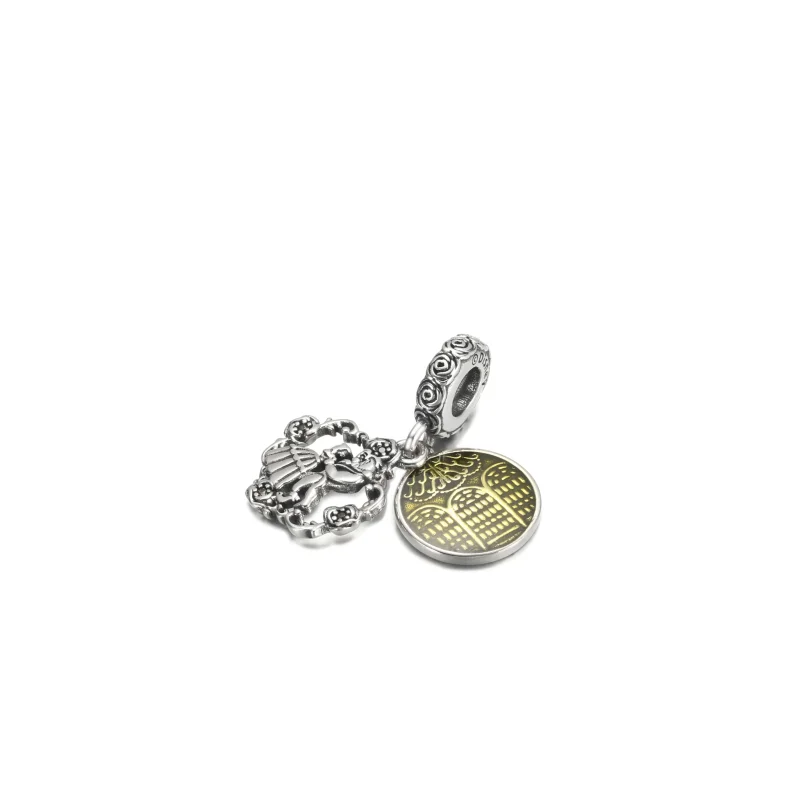 (imagine pentru) PANDORA Disney Frumusețea și Bestia Pandantiv Dansant - 799014C01 - Vizualizare 2
