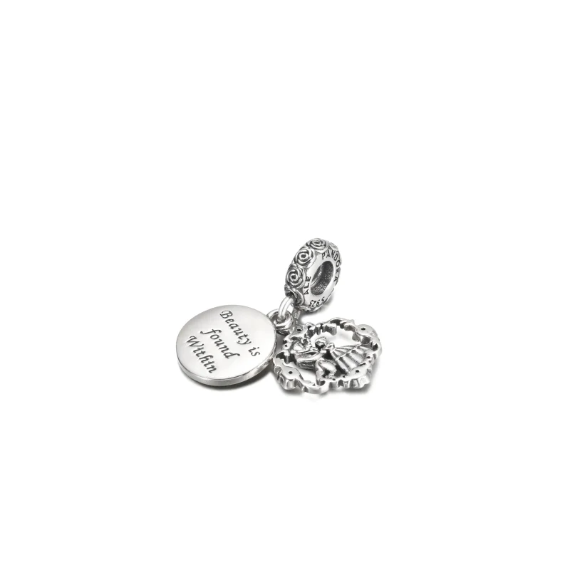(imagine pentru) PANDORA Disney Frumusețea și Bestia Pandantiv Dansant - 799014C01 - Vizualizare 4