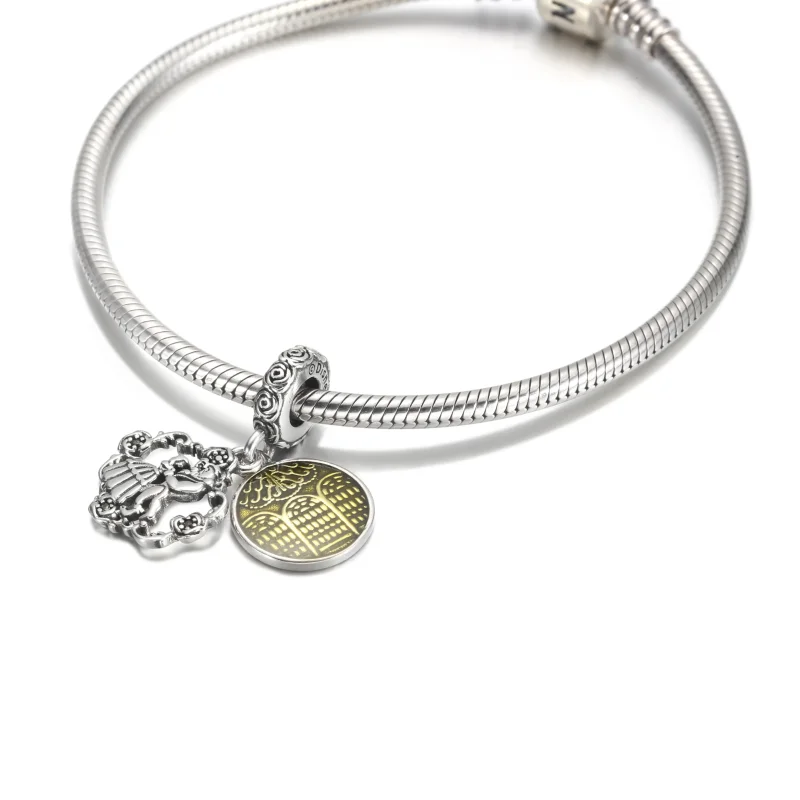 (imagine pentru) PANDORA Disney Frumusețea și Bestia Pandantiv Dansant - 799014C01 - Vizualizare 5