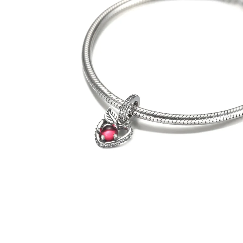 (imagine pentru) PANDORA Disney Lantisor Cu Pandantiv Marul Alba ca Zapada - 399553C01 - Vizualizare 5