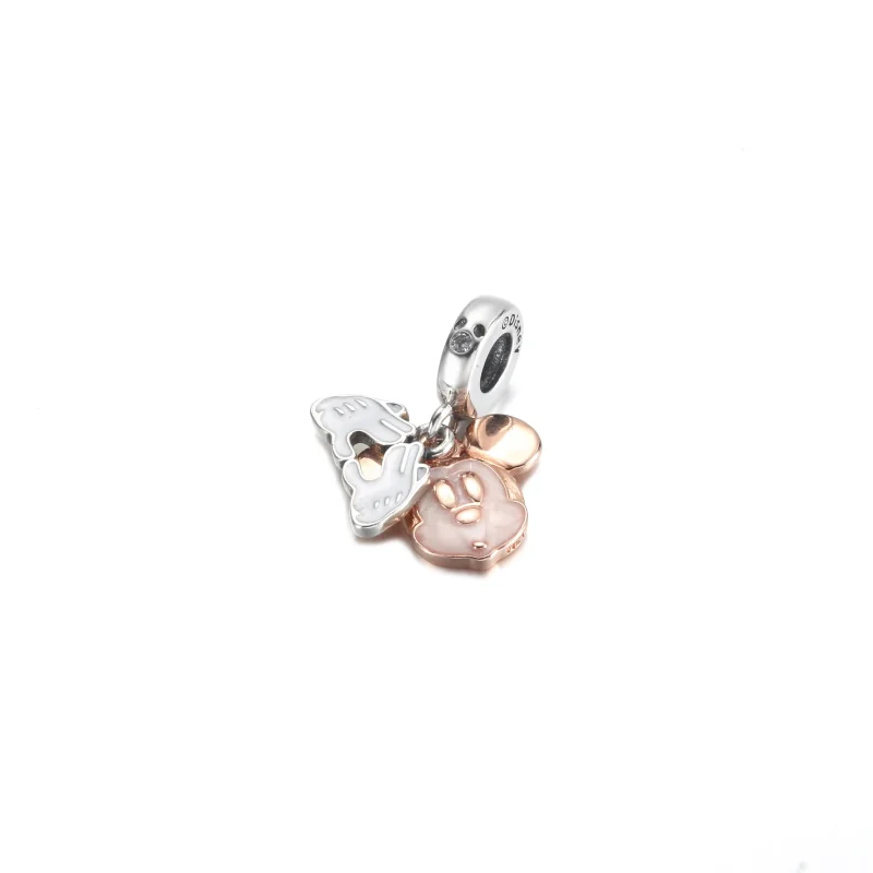 (imagine pentru) PANDORA Disney Mickey Mouse Breloc dublu cu pandantiv - 780112C01 - Vizualizare 2