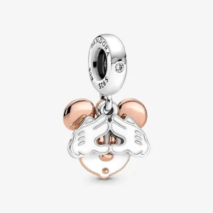 (imagine pentru) PANDORA Disney Mickey Mouse Breloc dublu cu pandantiv - 780112C01