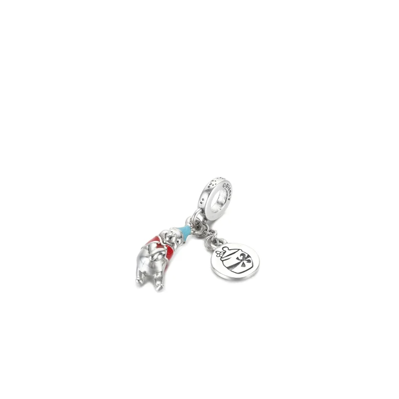 (imagine pentru) PANDORA Disney Winnie the Pooh Ziua de naștere Dangle Charm - 799385C01 - Vizualizare 2
