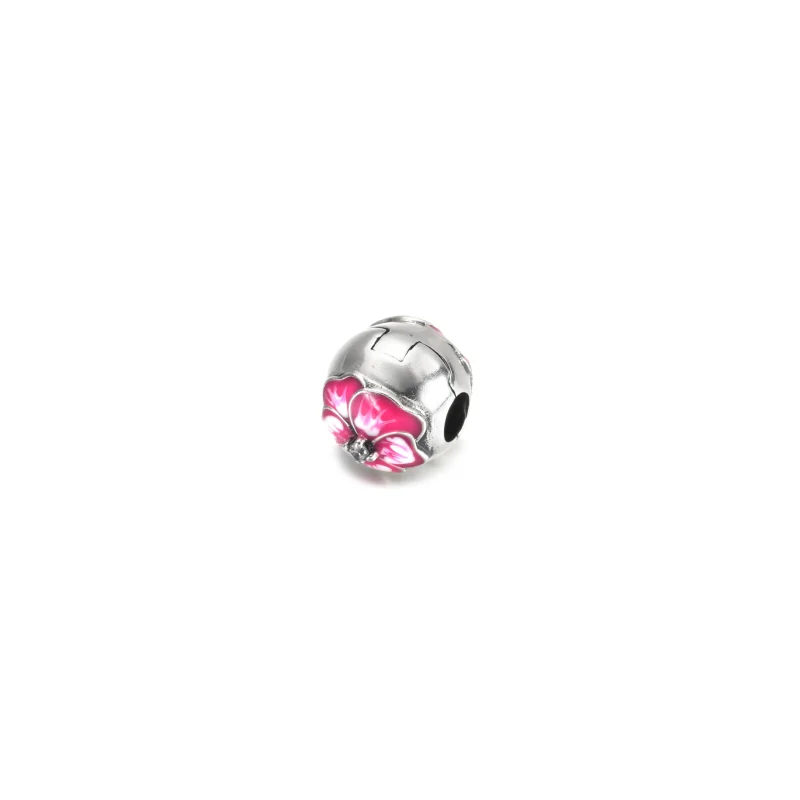 (imagine pentru) PANDORA Floare Roșie cu Clip Pansy - 790772C01 - Vizualizare 2
