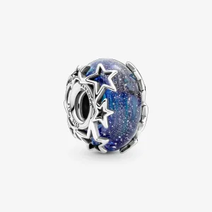 (imagine pentru) PANDORA Galaxy Albastru & Pandantiv Star Murano - 790015C00