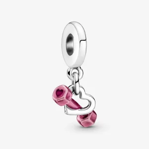 (imagine pentru) PANDORA Greutate pentru fluture și pandantiv inimă - 799545C01