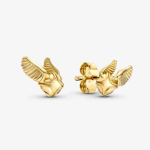 (imagine pentru) PANDORA Harry Potter, Cercei cu șuruburi Snitch de Aur - 260025C00