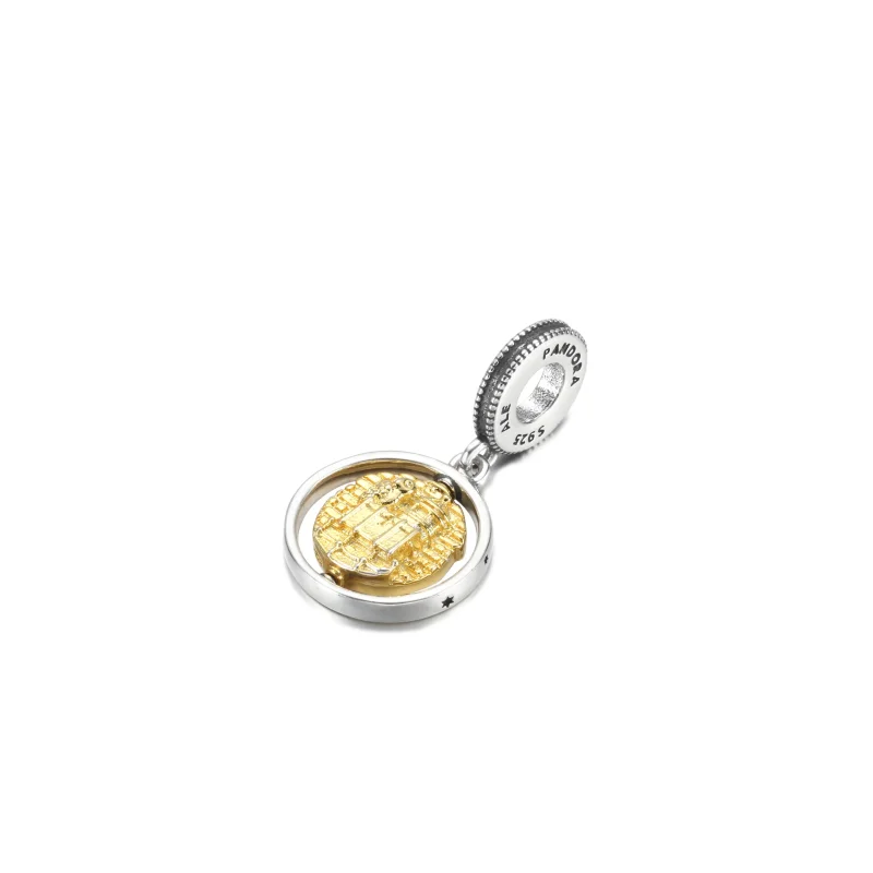 (imagine pentru) PANDORA Harry Potter, pandantiv cu Hedwig care se rotește - 760035C00 - Vizualizare 2