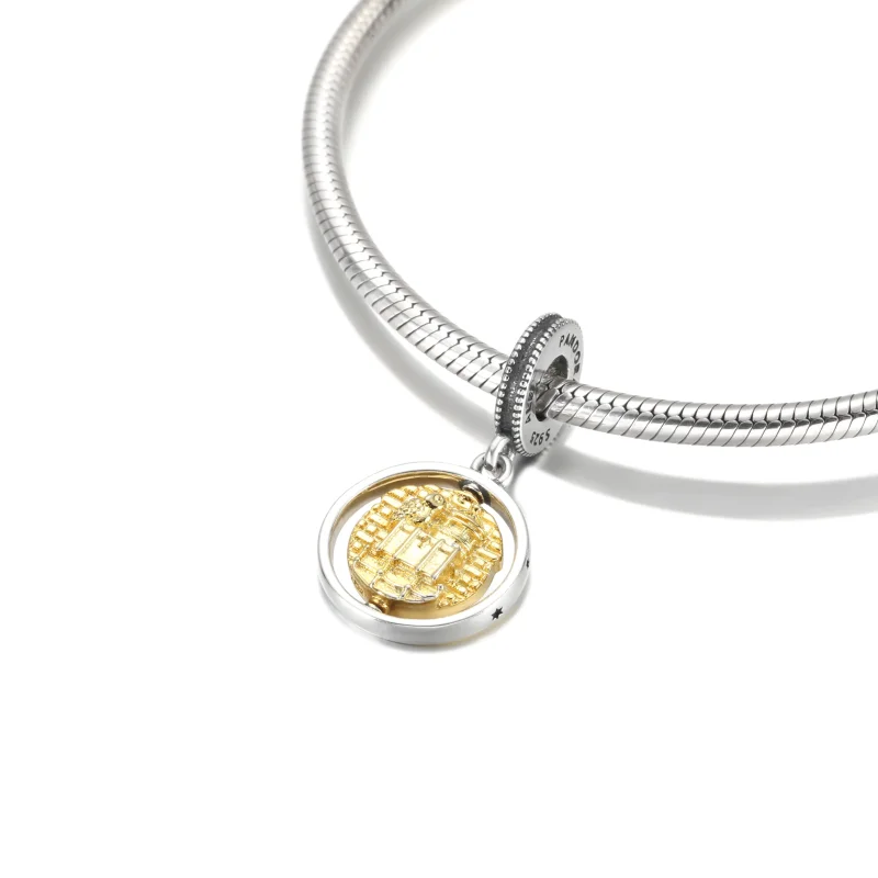 (imagine pentru) PANDORA Harry Potter, pandantiv cu Hedwig care se rotește - 760035C00 - Vizualizare 5