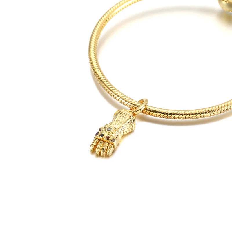 (imagine pentru) PANDORA Marvel Ciondolul cu pandantiv The Avengers Infinity Gauntlet - 760661C01 - Vizualizare 5