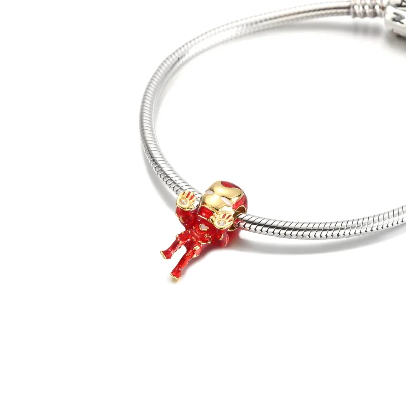 (imagine pentru) PANDORA Marvel The Avengers Iron Man Charm - 760268C01 - Vizualizare 4