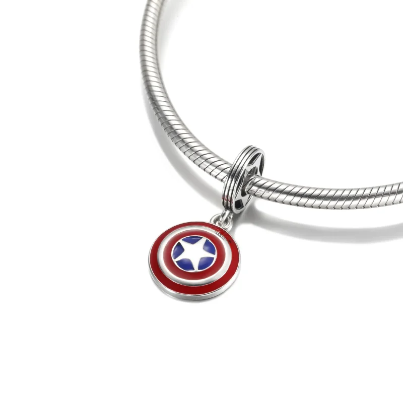 (imagine pentru) PANDORA Marvel The Avengers Pandantiv Captain America Scut - 790780C01 - Vizualizare 4