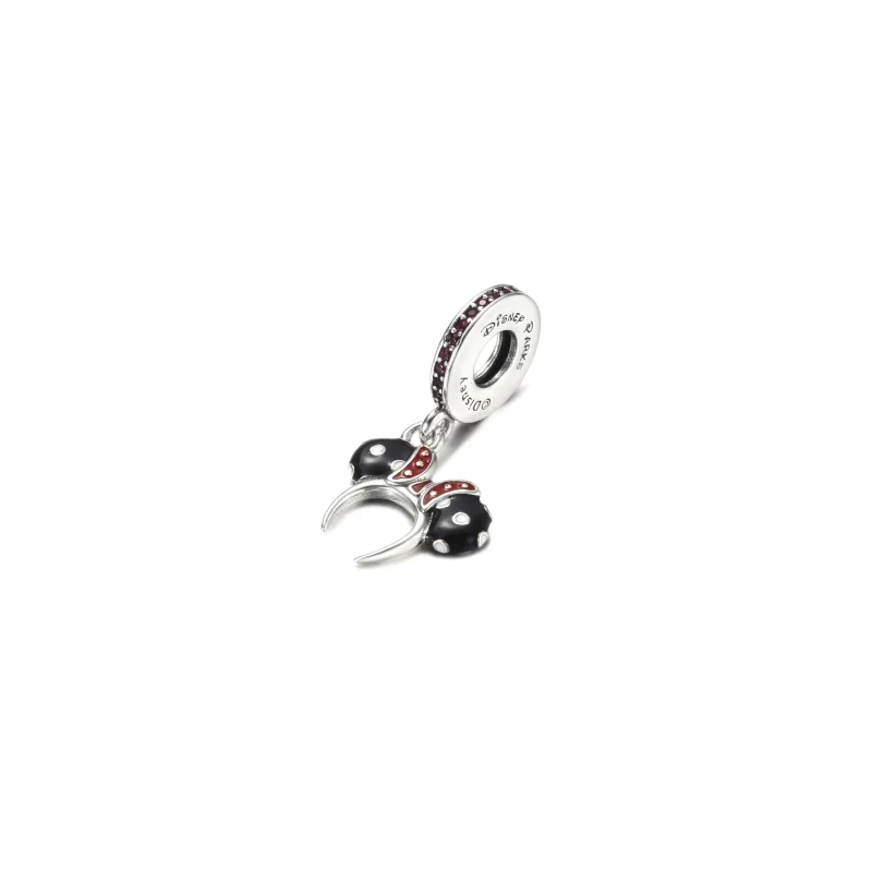 (imagine pentru) PANDORA Minnie Mouse Bandă de urechi neagră și albă - Breloc - P400942464791 - Vizualizare 2