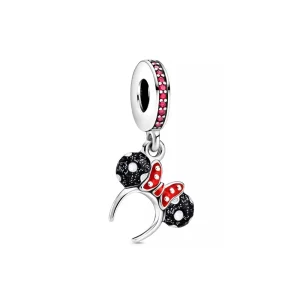 (imagine pentru) PANDORA Minnie Mouse Bandă de urechi neagră și albă - Breloc - P400942464791