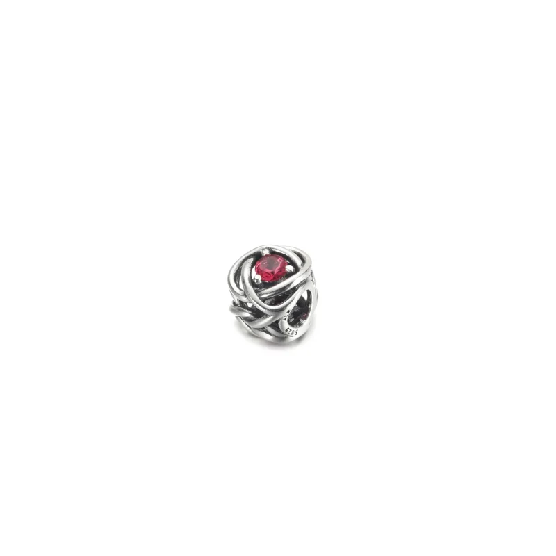 (imagine pentru) PANDORA Octombrie Roz Cerc Eternitate Farmec - 790065C05 - Vizualizare 2