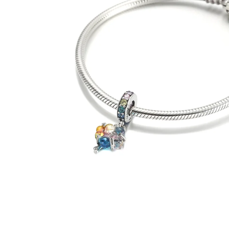 (imagine pentru) PANDORA Pandantiv agățat din sticlă Murano cu arborele uniunii - 790768C01 - Vizualizare 4