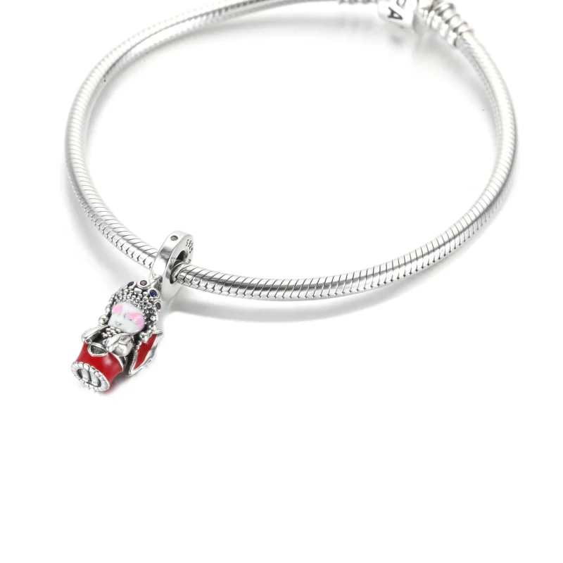 (imagine pentru) PANDORA pandantiv cu amuletă în formă de păpușă de operă Peking - 799387C01 - Vizualizare 5