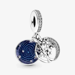 (imagine pentru) PANDORA Pandantiv cu arbore dublu și lună galactică - 799645C01
