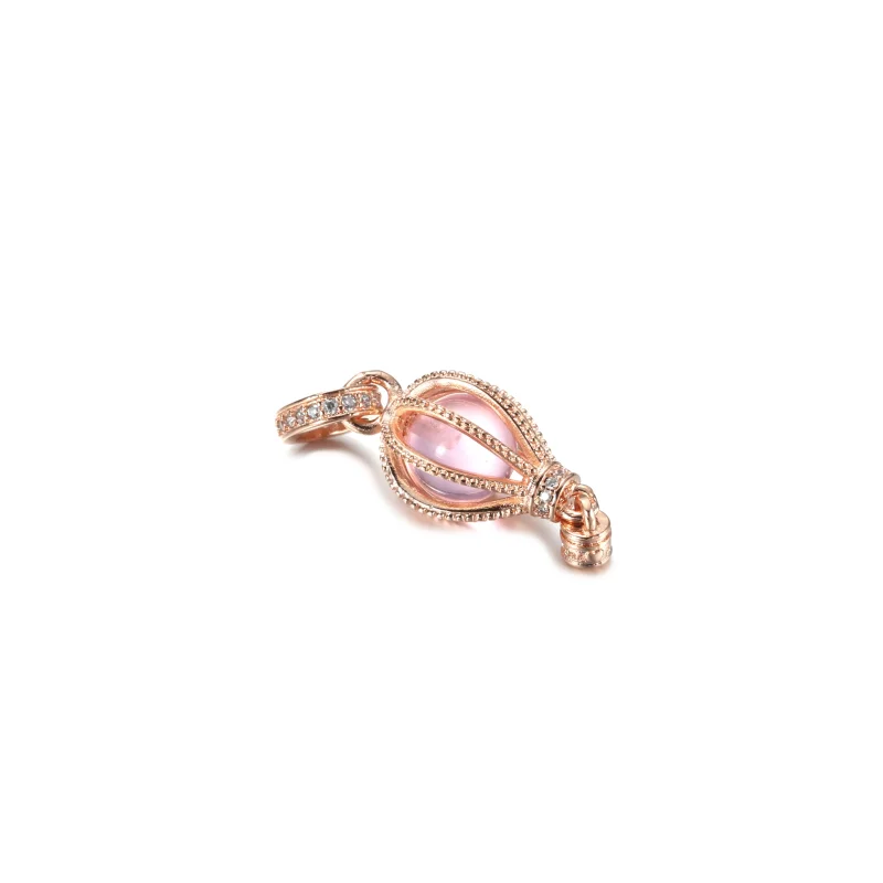 (imagine pentru) PANDORA Pandantiv Dangle Balon cu Aer Cald Roz Sclipitor - 789434C01 - Vizualizare 3