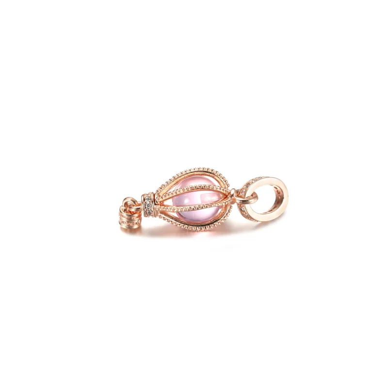 (imagine pentru) PANDORA Pandantiv Dangle Balon cu Aer Cald Roz Sclipitor - 789434C01 - Vizualizare 4