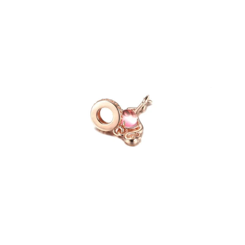 (imagine pentru) PANDORA Pandantiv Flamingo din sticlă Murano roz - 789431C01 - Vizualizare 4