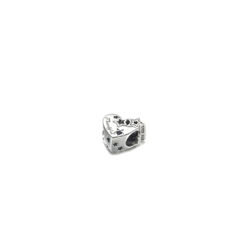 (imagine pentru) PANDORA Pandantiv Inimă Recunoscătoare și Stele - 799527C01 - Vizualizare 3